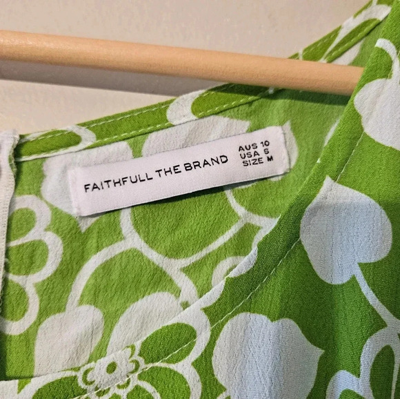 Faithfull The Brand La Barben Mini Dress Cleo Floral Print Women's Size Medium. - Picture 15 of 16